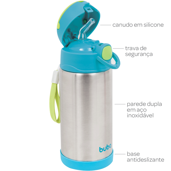 Garrafa Térmica -Vermelha- 400 ml - Personalizada