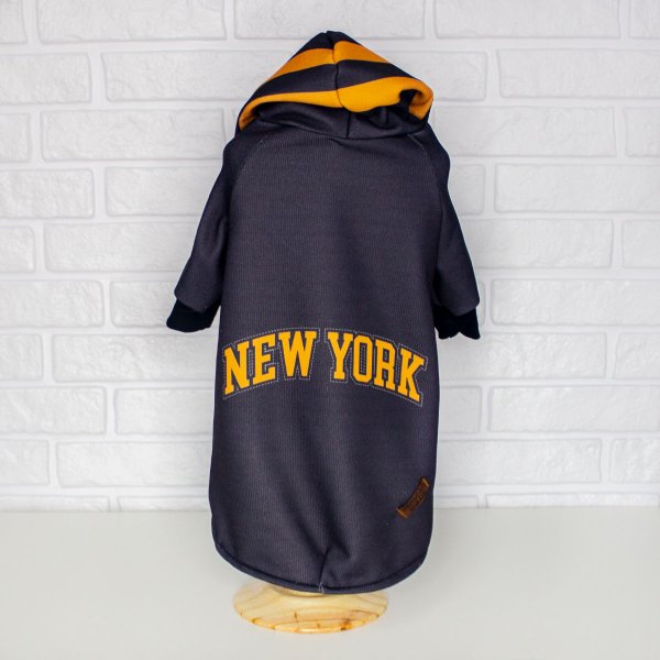 Moletom Pet New York Preto e Amarelo