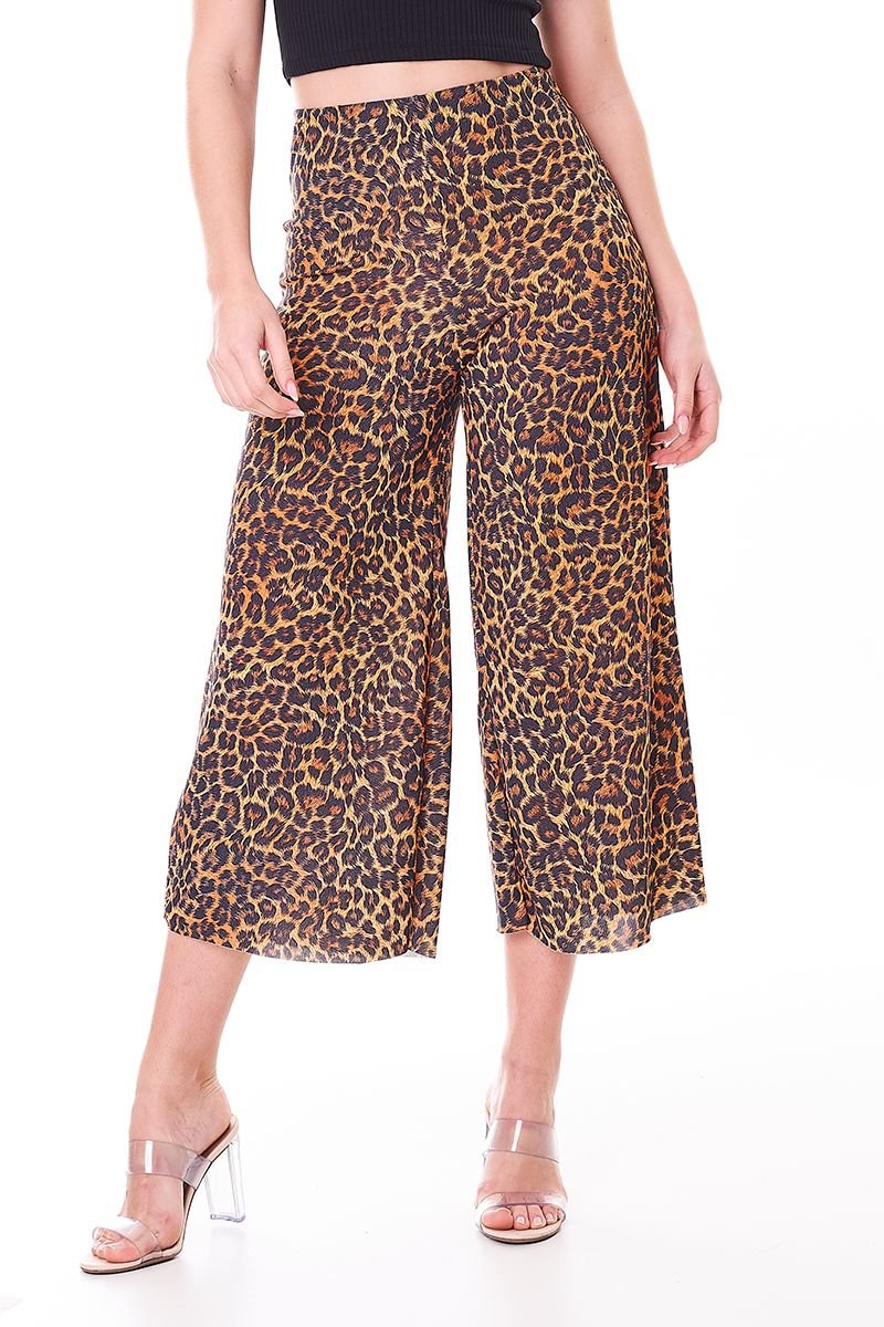 Calça pantacourt hot sale animal print