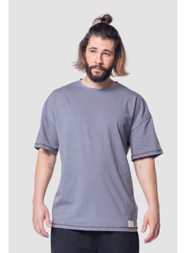 7000 camiseta oversized cinza contraste frente 01