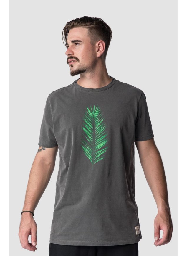 6016 camiseta manga curtaestonada chumbo palmeira kartter