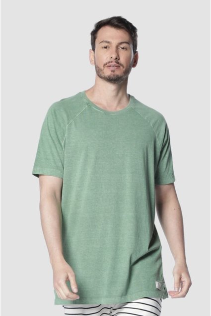 6024 camiseta masculina oversized estonada verde kartter frente 01
