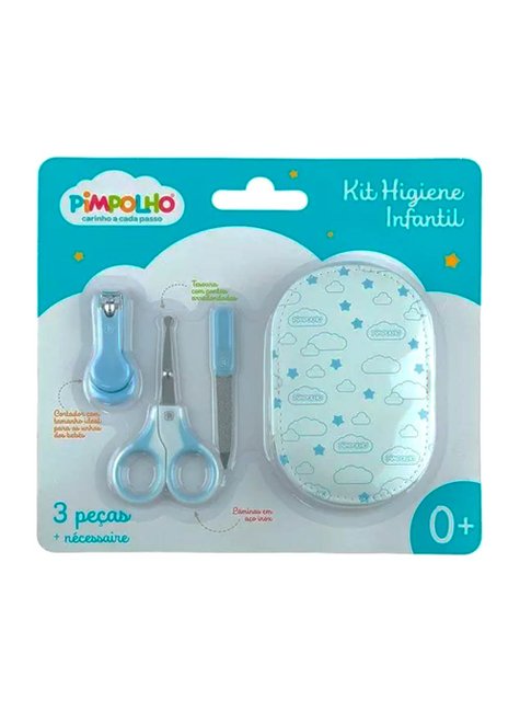 01 kit higiene infantil bebe menino pimpolho