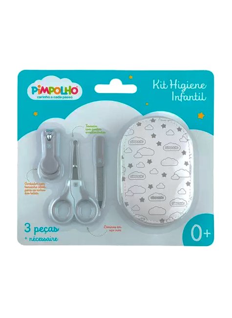 01 kit higiene infantil bebe unissex pimpolho