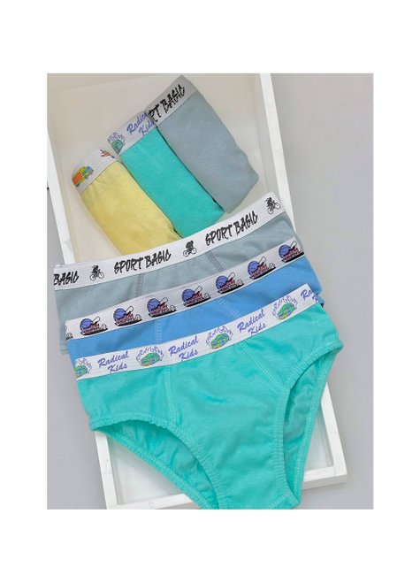 Cueca Menino Slip Lisa Cores Sortidas - Cruy Underwear
