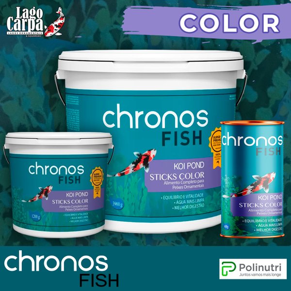 Ração Chronos Fish Koi Sticks Color Ração Chronos Fish Koi Sticks Color