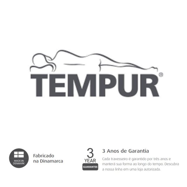 Perfil lateral do Tempur Original Pillow Queen L
