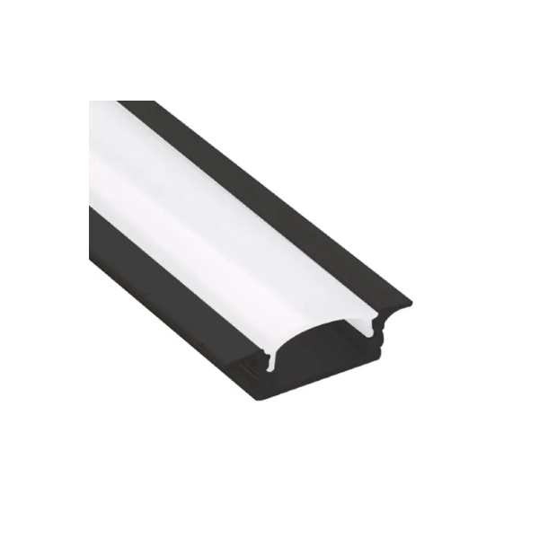 Perfil de LED Embutir Slim 3M 30.2mm X 9.64mm Preto Fosco
