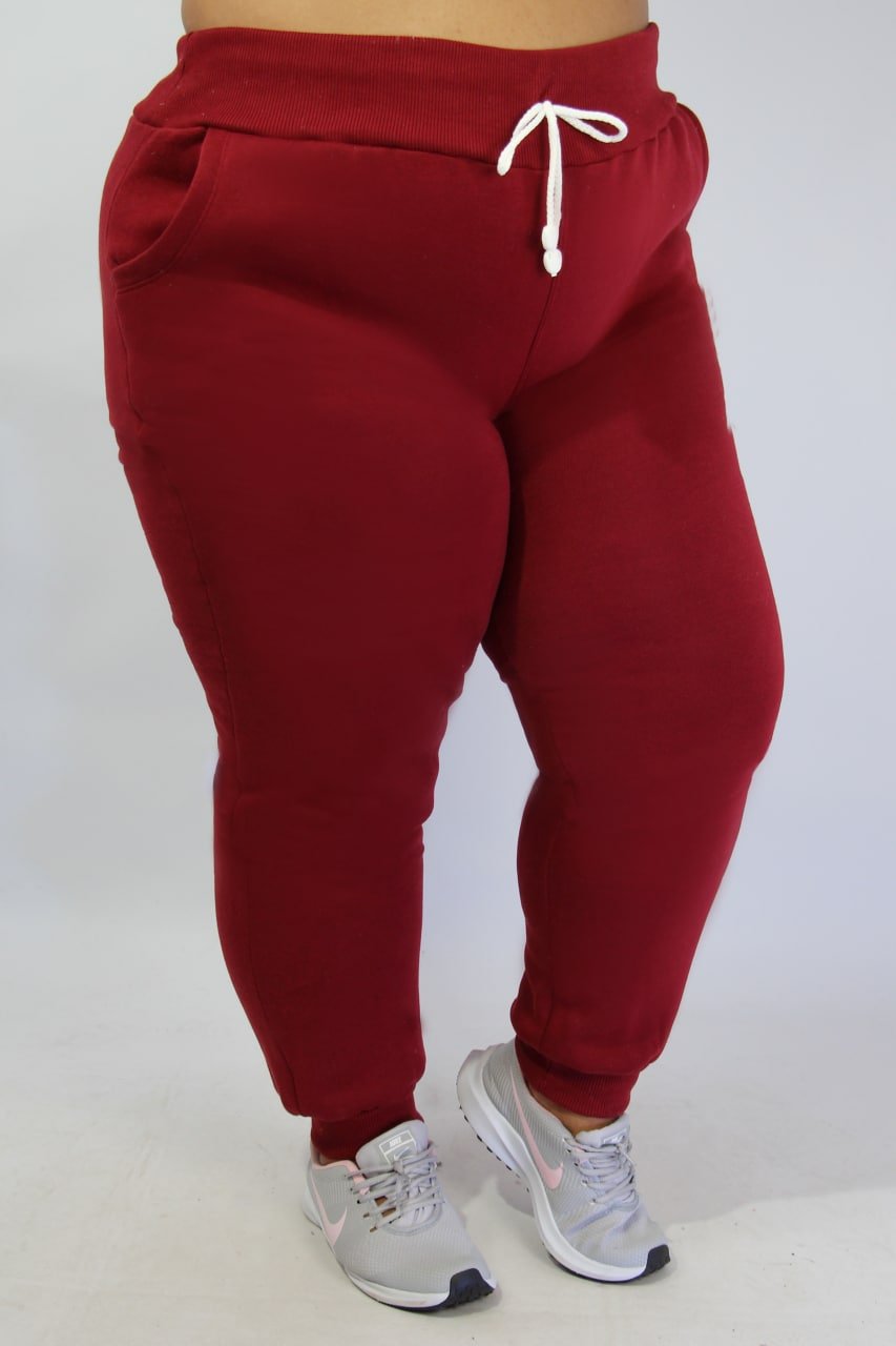 Calca moletom sales plus size