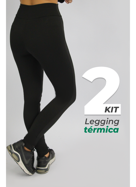 Kit 2x Legging Inverno Térmica Peluciada