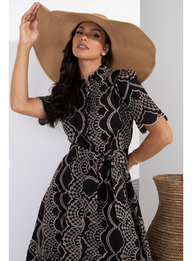Vestido laise preto on sale