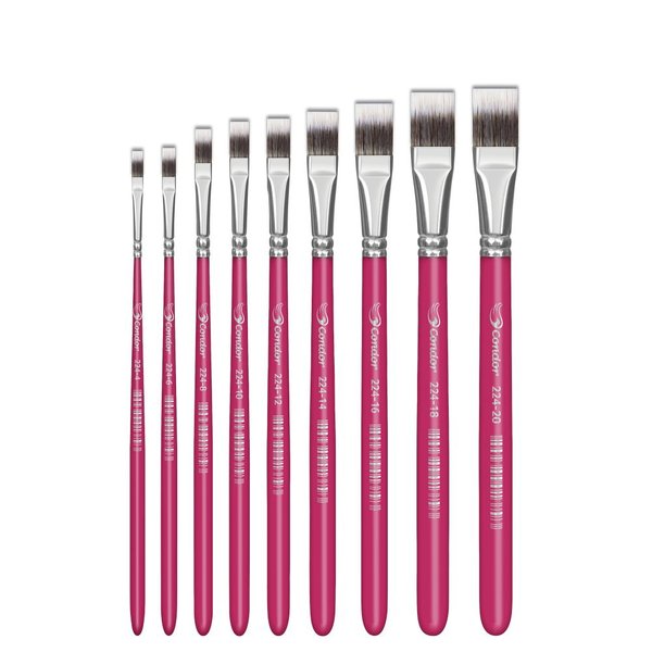 Pincel Condor Chato Sintético Toray Gris Pincel Condor Chato Sintético Toray Gris