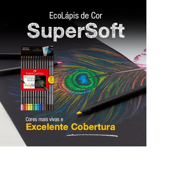 Estojo Ecolápis de Cor Supersoft C/12 Cores Estojo Ecolápis de Cor Supersoft C/12 Cores