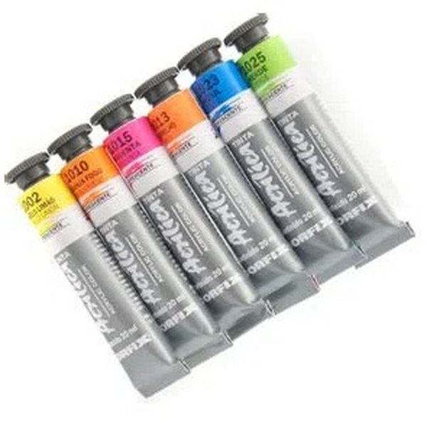 Tinta Acrilica Corfix 20ml Fluorescente Tinta Acrilica Corfix 20ml Fluorescente
