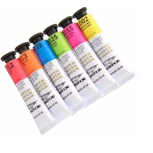 Tinta Óleo Corfix 20ml Fluorescente Tinta Óleo Corfix 20ml Fluorescente