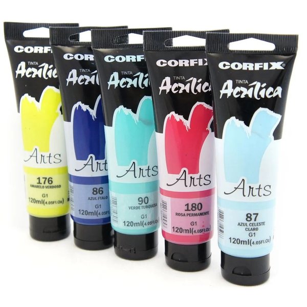 Tinta Acrílica Corfix Arts 120ml Tinta Acrílica Corfix Arts 120ml