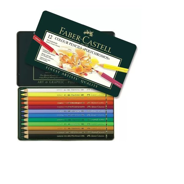 Estojo Lápis de Cor Polychromos C/12 Cores Estojo Lápis de Cor Polychromos C/12 Cores