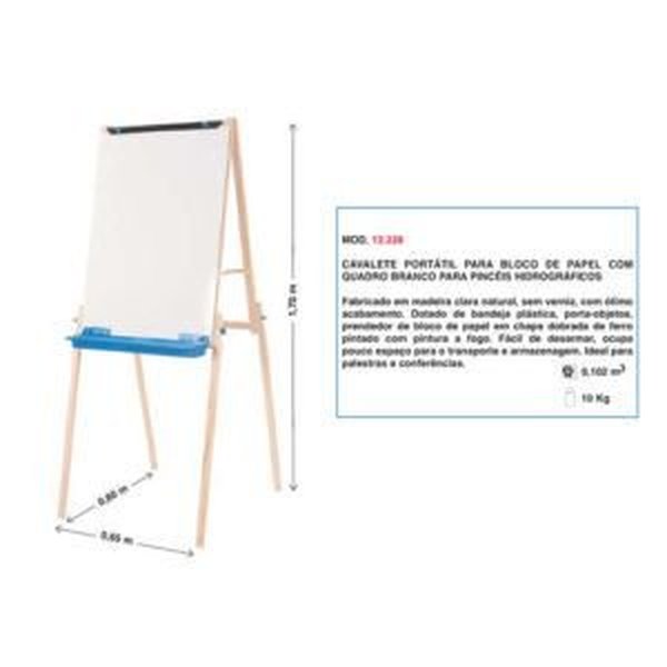 Cavalete Flip Chart Luxo Trident Modelo 12228 Cavalete Flip Chart Luxo Trident Modelo 12228
