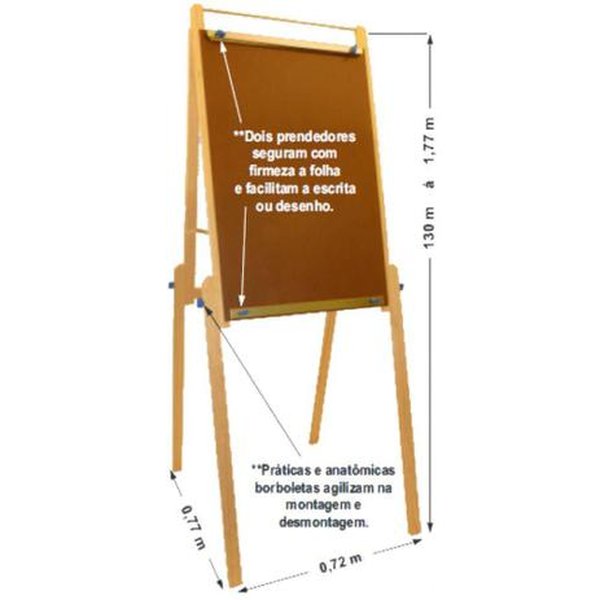 Cavalete Flip Chart Trident Modelo 14029 Cavalete Flip Chart Trident Modelo 14029