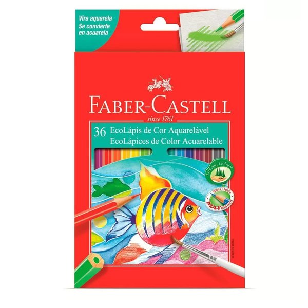 Estojo Ecolápis de Cor Aquarelavel C/36 Cores Estojo Ecolápis de Cor Aquarelavel C/36 Cores
