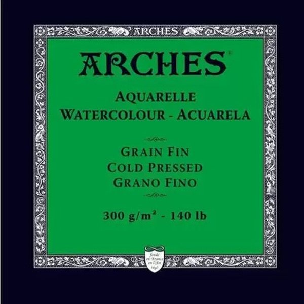 Bloco Arches 100% Algodão 14x21 C/12 Folhas Grain Fin Bloco Arches 100% Algodão 14x21 C/12 Folhas Grain Fin
