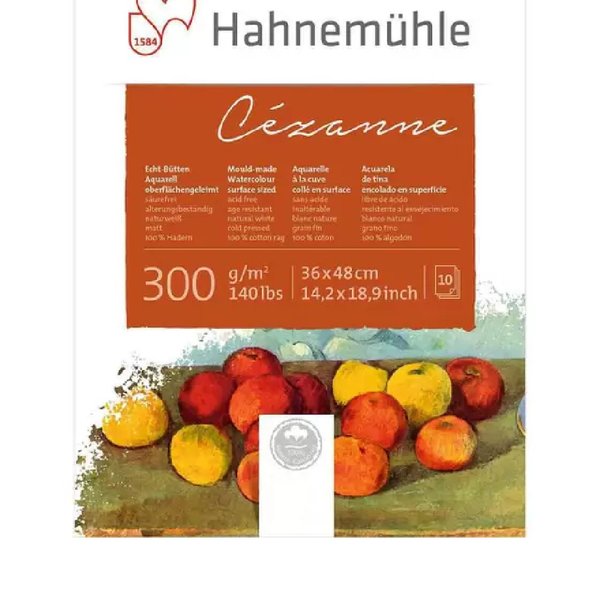 Bloco Hahnemühle Cézanne 100% Algodão C/10 Folhas 300GR Bloco Hahnemühle Cézanne 100% Algodão C/10 Folhas 300GR