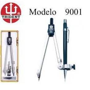 Conjunto para Desenho Técnico Trident  Lister - Conjunto para Desenho  Técnico Trident - 8 Peças - Kit-U - Trident