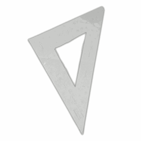 1 re gua de costura triangular
