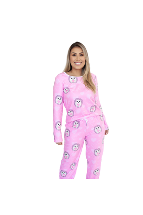 Pijama Feminino Porco Espinho em New Soft Lhamitas