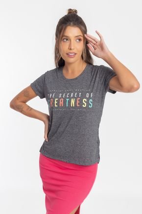 tshirt decote redondo mescla the secret of greatness frente