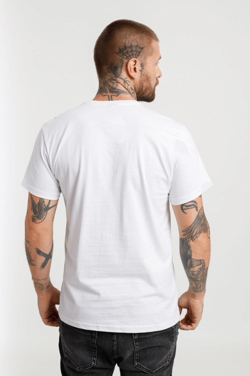 Camisas & Camisetas Tatuagem Preto Branco