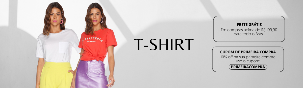 T-Shirts Femininas: Estilosas e para todos os gostos! - Linha Leve