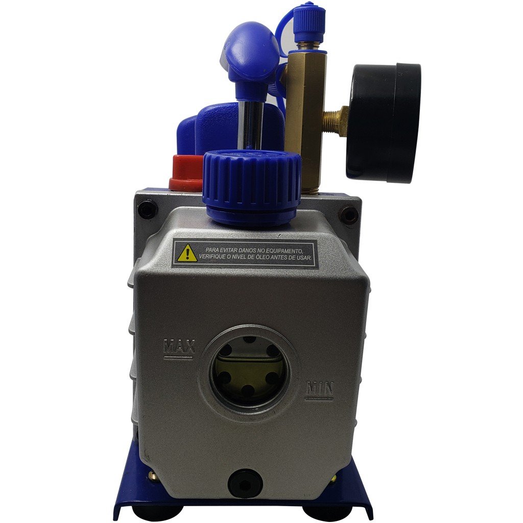 Kit Bomba De Vacuo 3cfm + Vacuometro Analogico Com Adaptador Universal