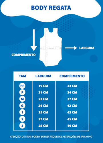 Tabela de medidas Tabela de medidas