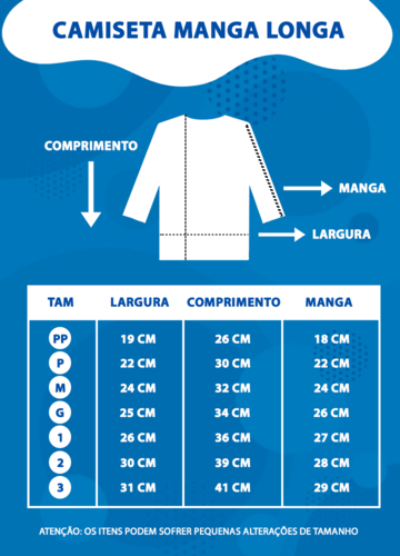 Tabela de medidas Tabela de medidas