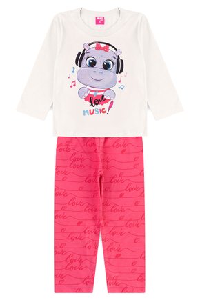 Pijama Infantil Hipopótamo Off- Mafi kids - Mafi Kids