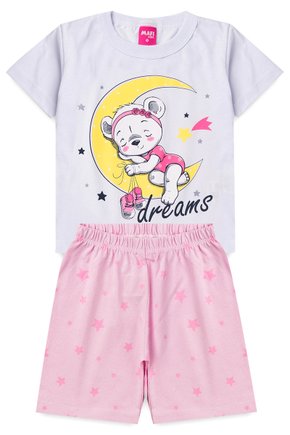 Pijama Infantil Ursinho Branco - Mafi Kids