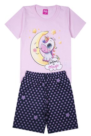 Pijama Infantil Unicórnio Rosa - Mafi Kids