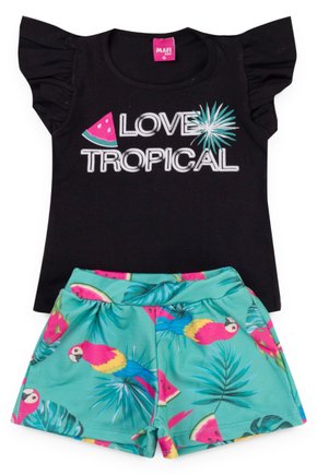Conjunto Infantil Love Tropical - Mafi Kids