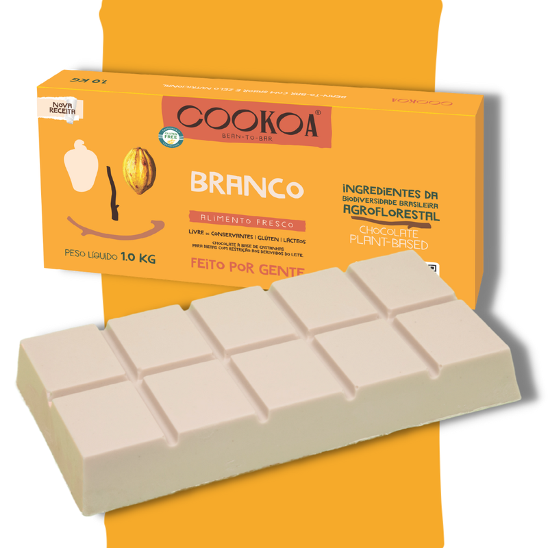 Chocolate Branco - Barra 1Kg (uso culinário)