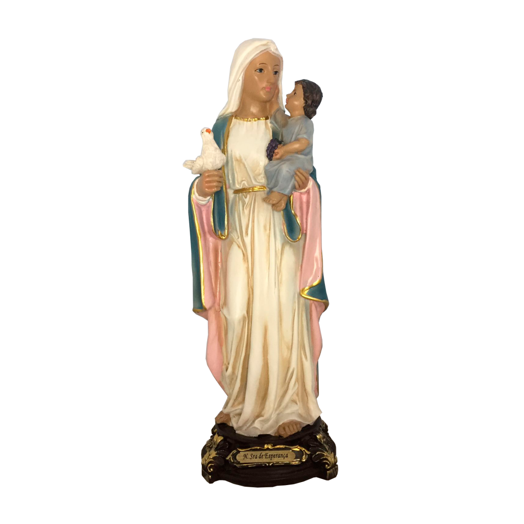 Imagem Sacra Em Resina De Nossa Senhora Da Esperança Imagem Sacra Em Resina De Nossa Senhora Da Esperança