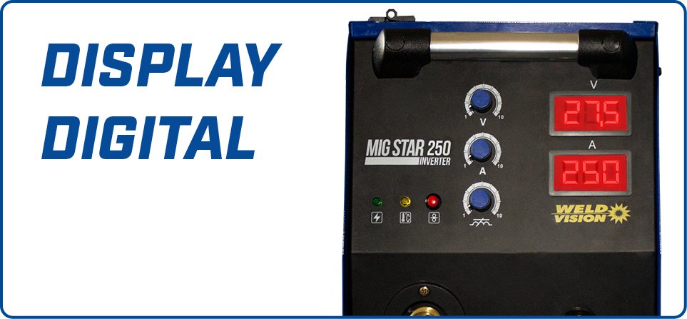 Display Digital   MIG Star 250 Inverter