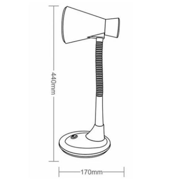 Luminária Mesa Articulável Tlm 03 E27 Taschibra