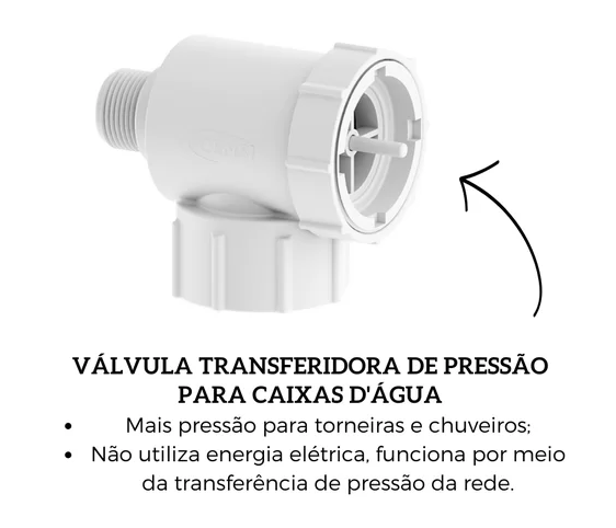 Valvula Transferidora de Pressao p/Caixa d'Agua - Censi