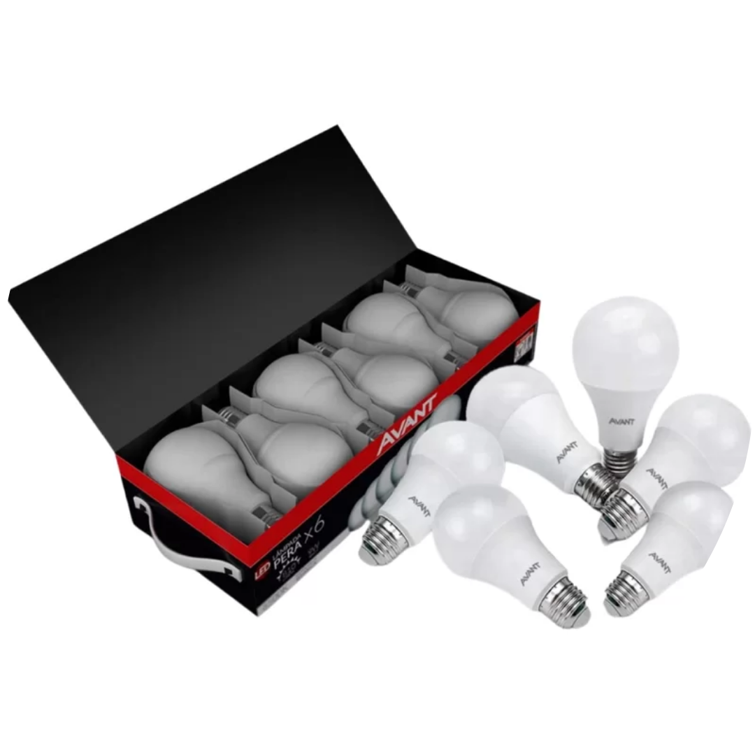Pack com 6 Lâmpadas LED Bulbo 9w 6500k Bivolt - Avant Único - LOJALUZDOMUNDO