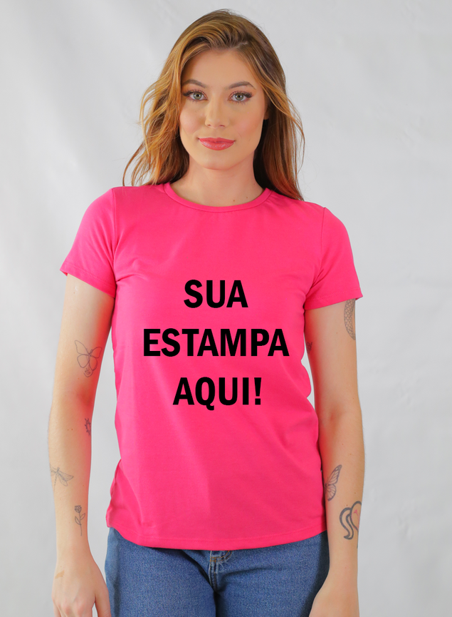 Camiseta Free Fire Feminina Personalizada C/ Seu Nome - Dry
