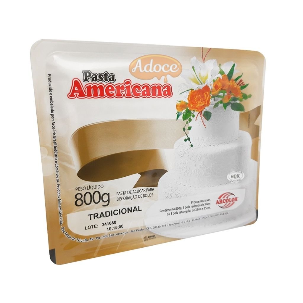 Pasta Americana Tradicional 800g Arcólor