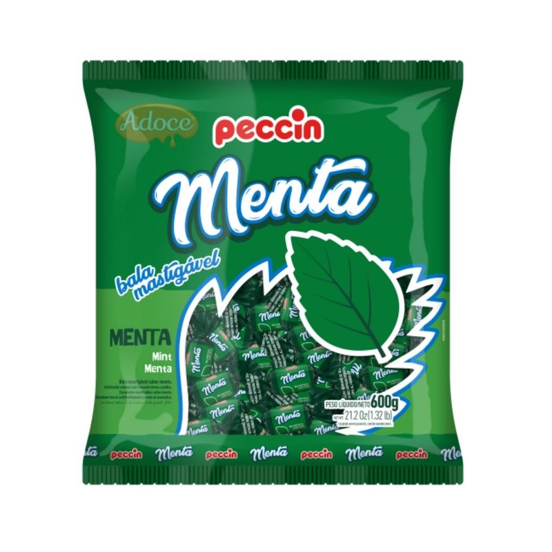 Bala mastigável sabor maça verde 600g - Peccin - Drogarias Pacheco