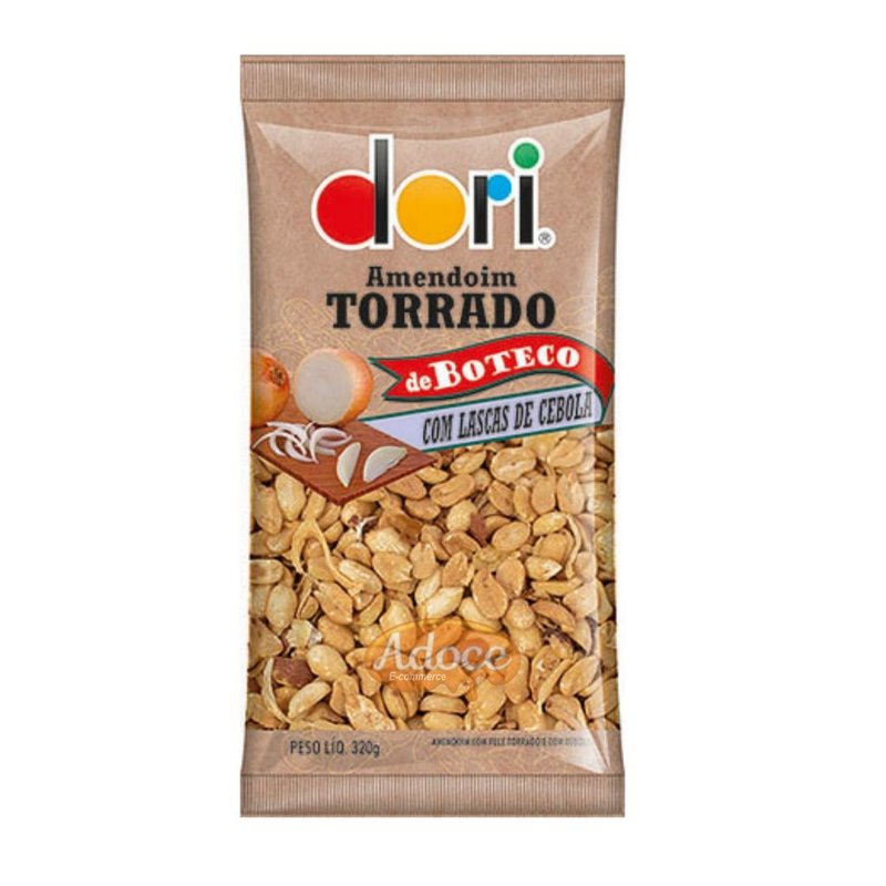 AMENDOIM TORRADO BOTECO LASCAS DE CEBOLA 320G DORI AMENDOIM TORRADO BOTECO LASCAS DE CEBOLA 320G DORI