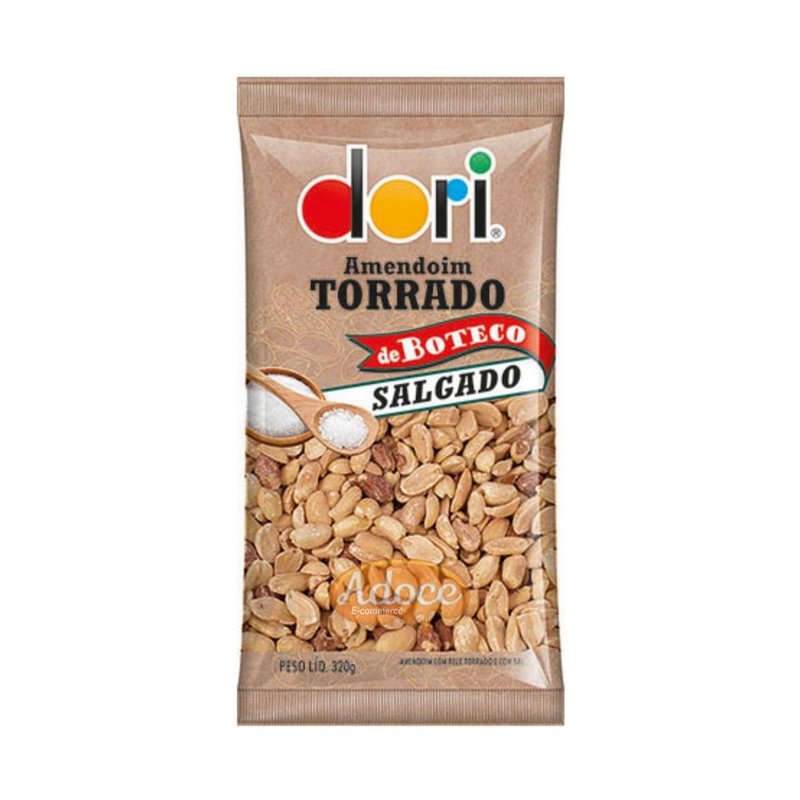AMENDOIM TORRADO BOTECO SALGADO 320G DORI AMENDOIM TORRADO BOTECO SALGADO 320G DORI